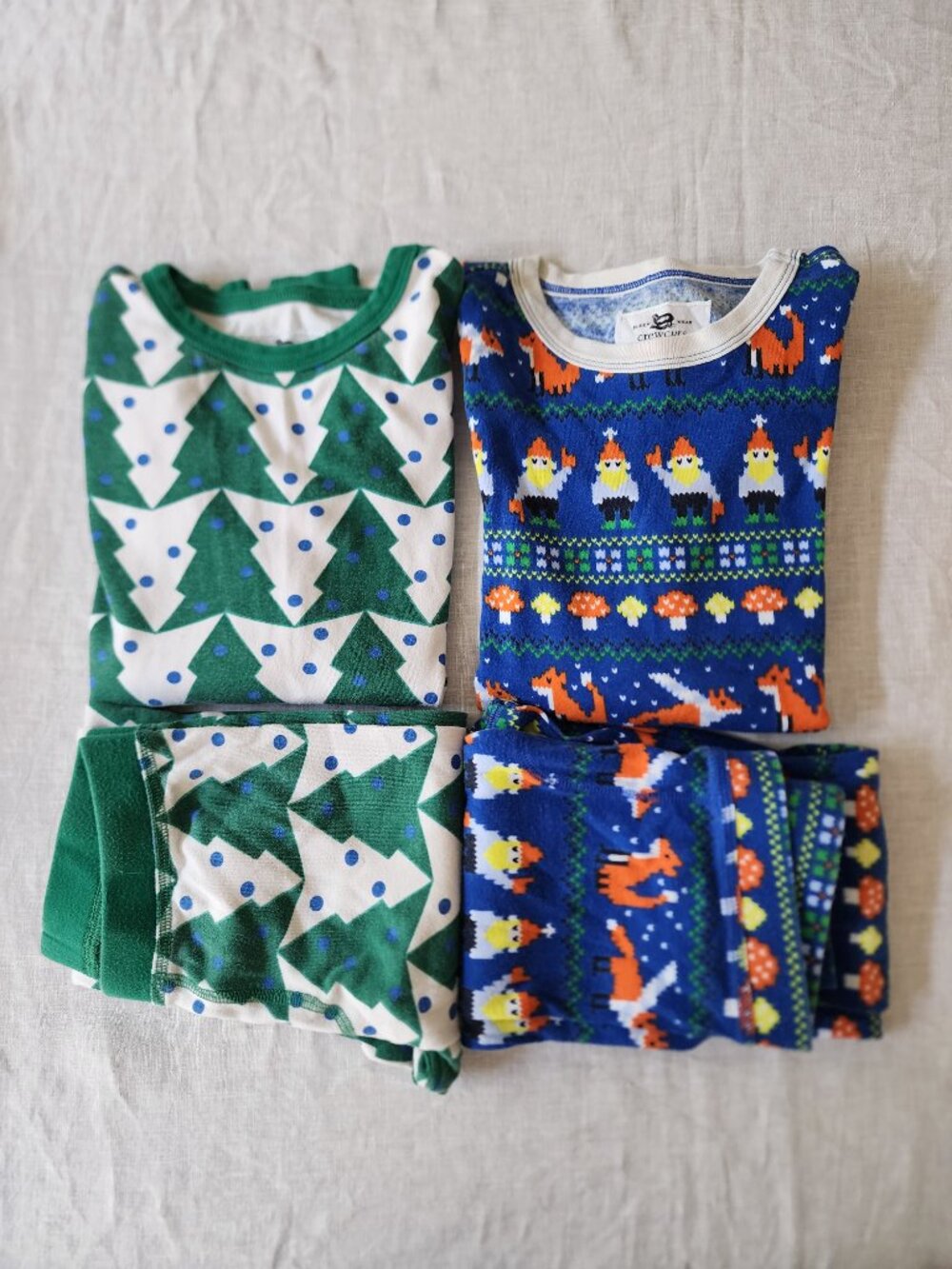 Crewcuts J.Crew Boys Christmas & Holiday Pajama Sets Size 10 (Set of 2)